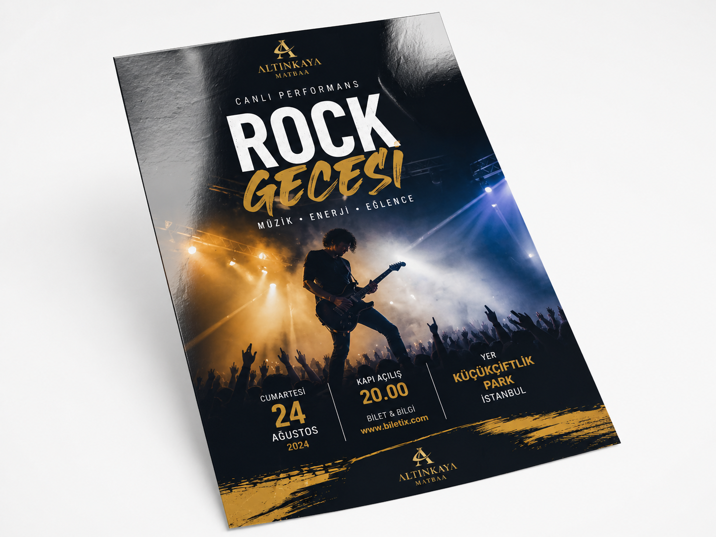 Afiş & Poster Baskı İstanbul — 3 Boyut, 3 Gramaj